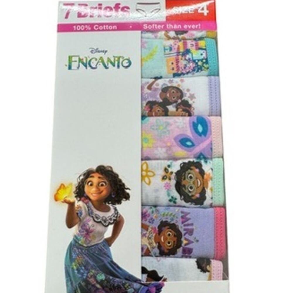 NWT!!!"ENCANTO" 4T, Girls Underwear,Pack‎ of 7